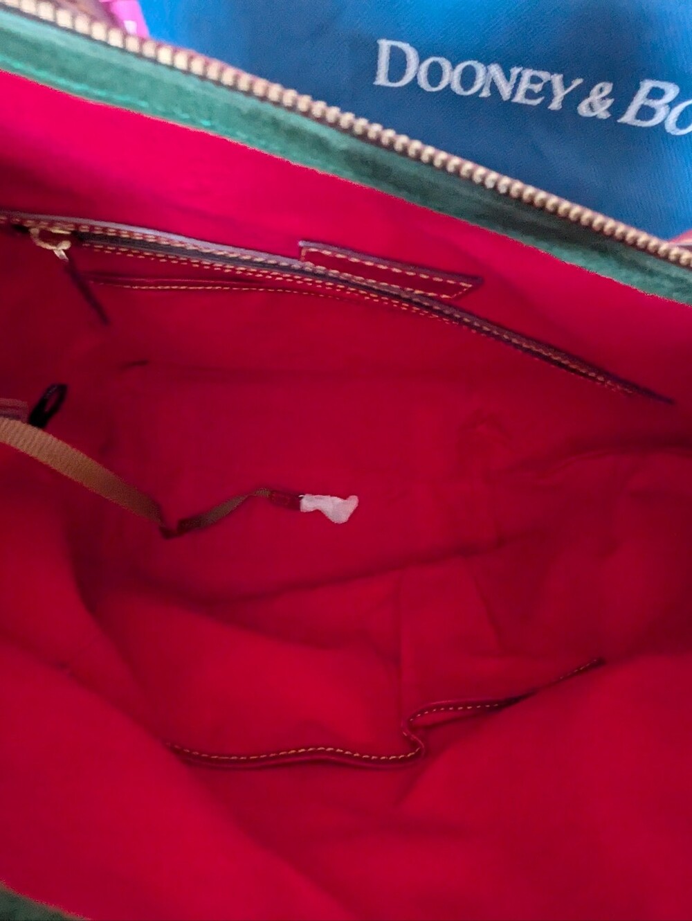 Beautiful! NWT Dooney and Bourke Florentine Tulip Shopper Tote in RED - Picture 6 of 8